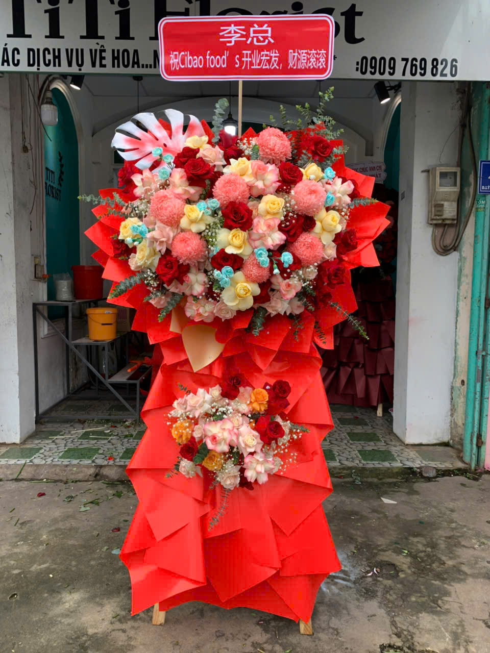 Kệ Hoa Khai Trương Long Khánh